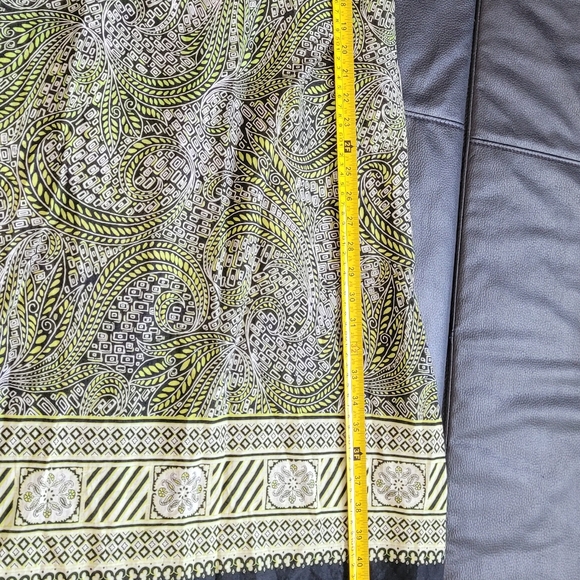 Burning Torch Green Graphic print Halter maxi dress Size-P - Picture 15 of 15